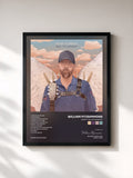 #noir Tableau de l'album Ready The Astronaut de William Fitzsimmons, cadre noir, imprimé et encadré en France