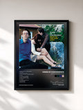 #noir Tableau de l'album Quiet Is The New Loud de Kings of Convenience, cadre noir, imprimé et encadré en France