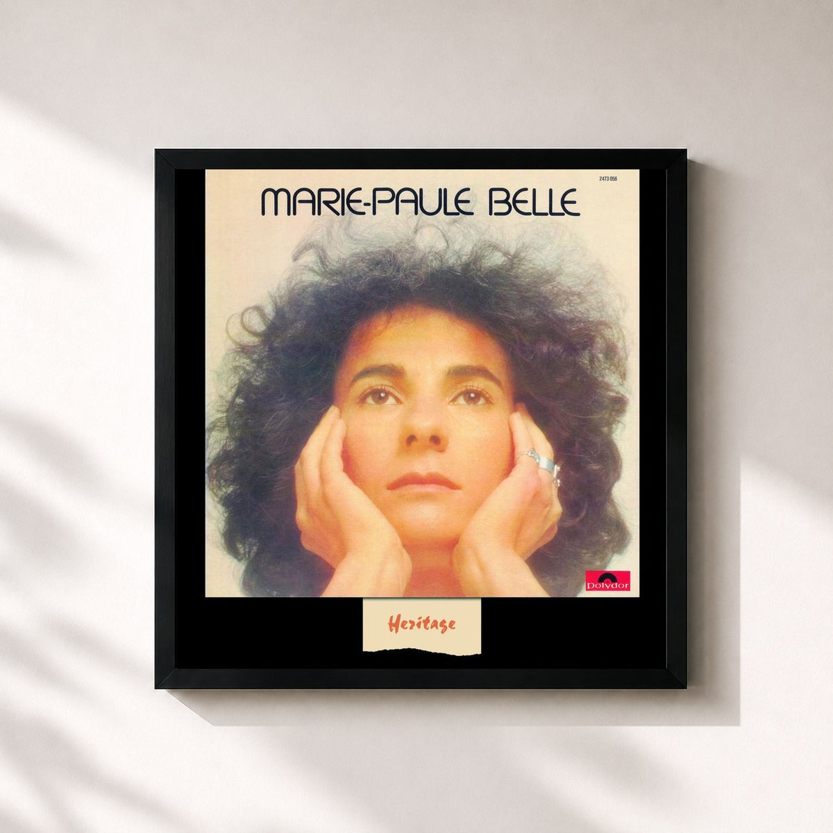#noir Heritage - Maman, J'ai Peur - (1976) by Marie-Paule Belle as a square framed art print, black 32x32 cm frame