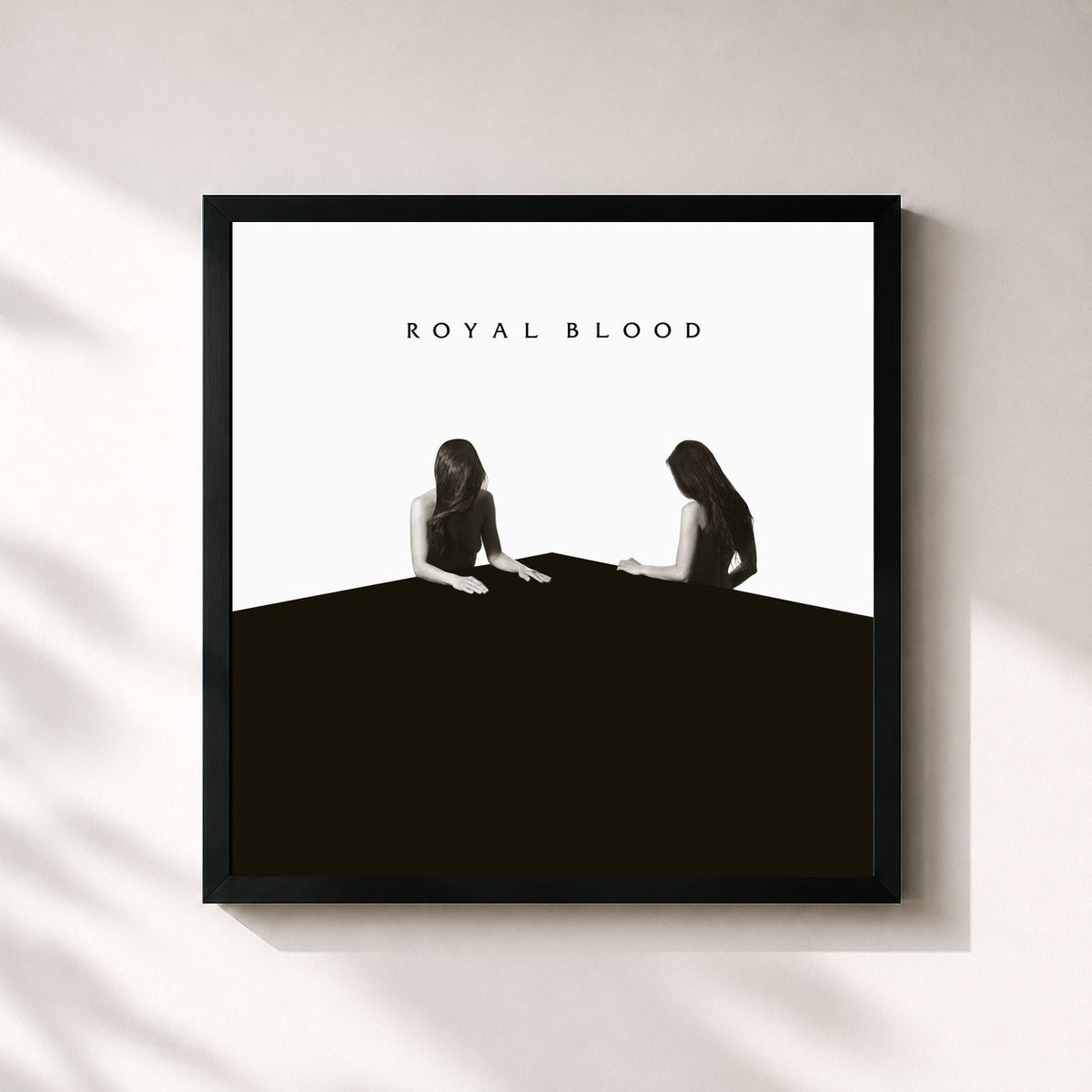 #noir How Did We Get So Dark? di Royal Blood in stampa quadrata incorniciata, cornice nera 32x32 cm