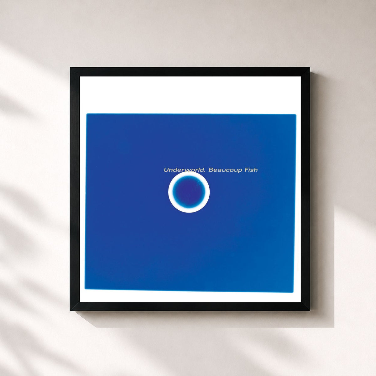 #noir Beaucoup Fish (Remastered) by Underworld as a square framed art print, black 32x32 cm frame
