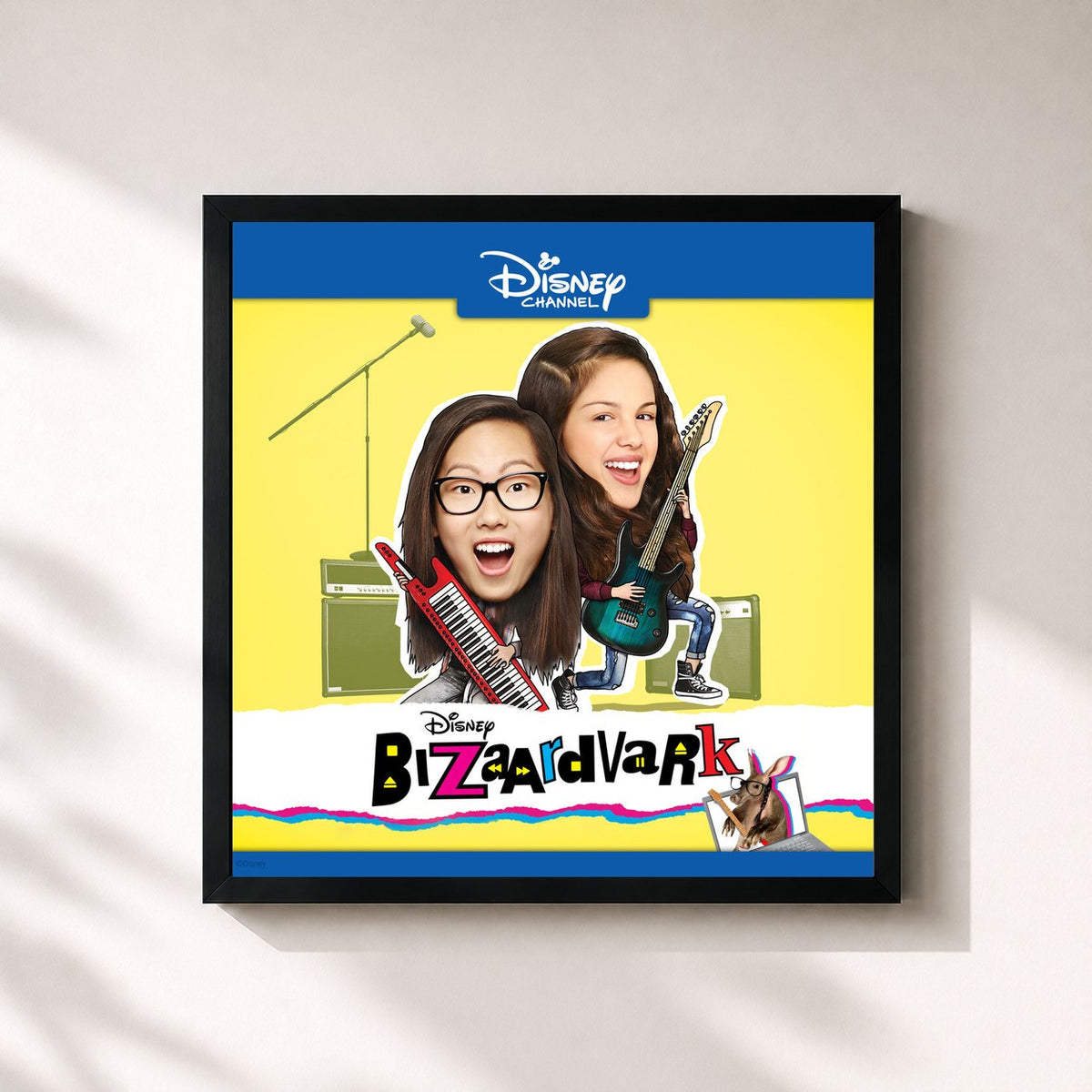 #noir Tableau carré de l'album Bizaardvark (Music from the TV Series) de Olivia Rodrigo, cadre noir 32x32 cm