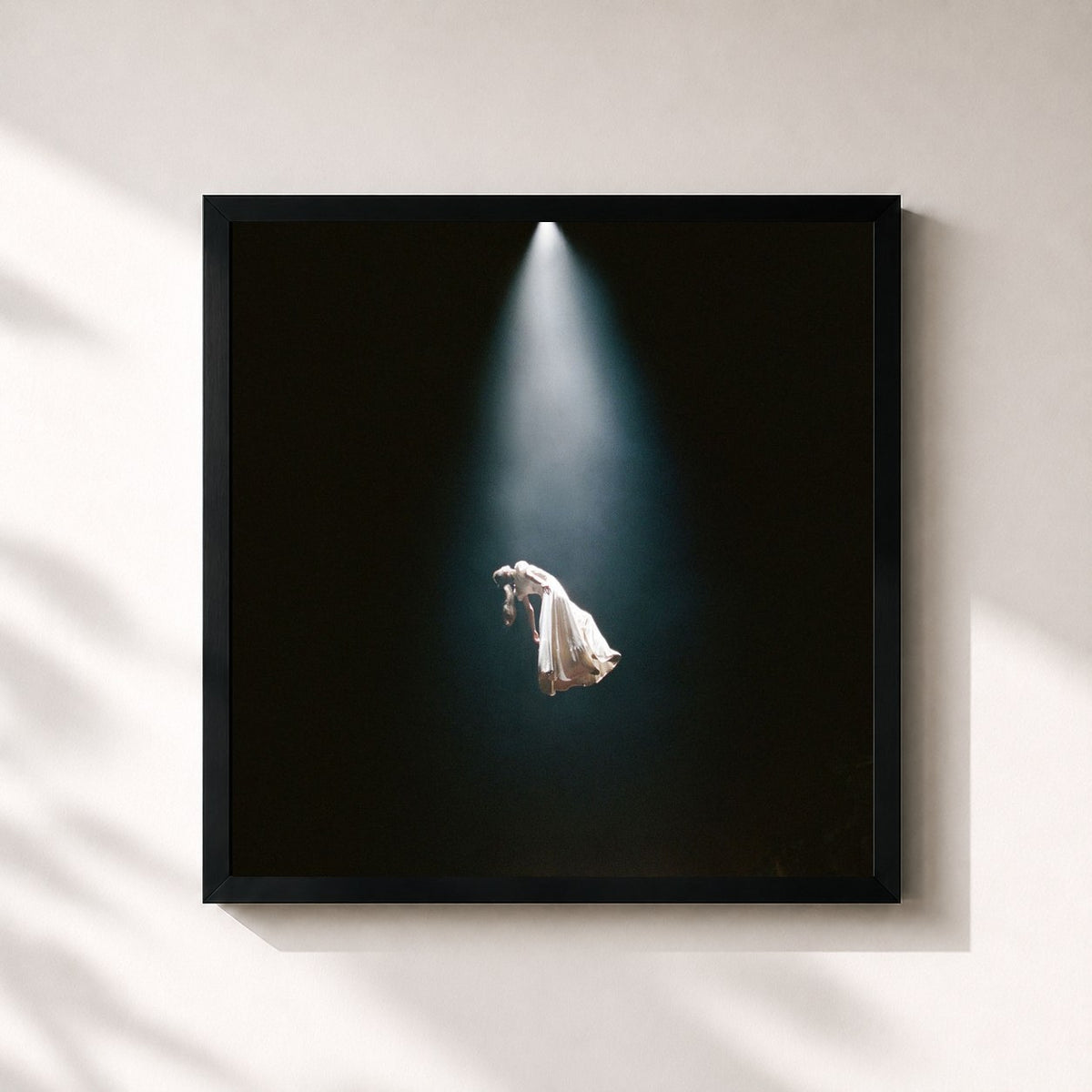 #noir Tableau carré de l'album eternal sunshine deluxe: brighter days ahead de Ariana Grande, cadre noir 32x32 cm