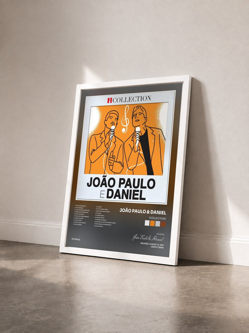 #blanc iCollection von João Paulo & Daniel als gerahmter Kunstdruck von schräg gesehen, weißer Rahmen