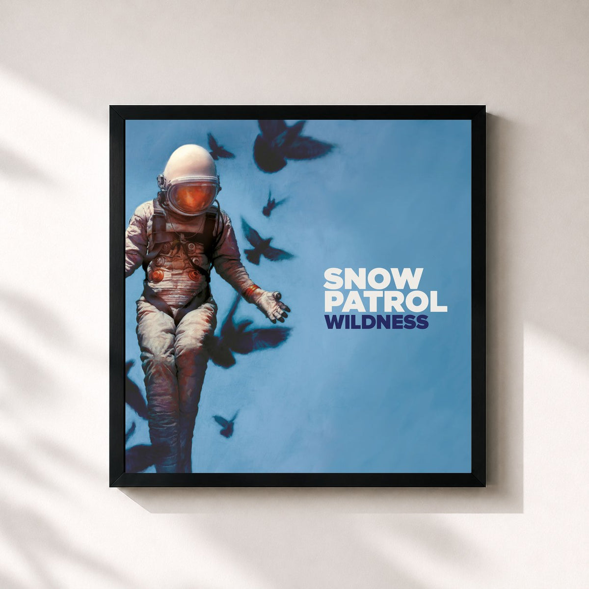 #noir Wildness von Snow Patrol als quadratischer Kunstdruck, schwarzer Rahmen 32x32 cm