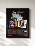 #noir Tableau de l'album Double Take: Heart In Motion & Lead Me On de Amy Grant, cadre noir, imprimé et encadré en France