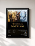 #noir Tableau de l'album The Huntsman: Winter's War (Original Motion Picture Soundtrack) de James Newton Howard, cadre noir, imprimé et encadré en France
