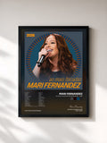 #noir Tableau de l'album As Mais Tocadas Mari Fernandez - 2026 de Mari Fernandez, cadre noir, imprimé et encadré en France