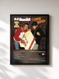 #noir Tableau de l'album Rock The House de DJ Jazzy Jeff & The Fresh Prince, cadre noir, imprimé et encadré en France