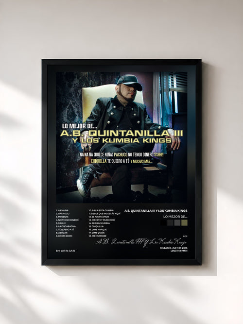 A.B. Quintanilla III Y Los Kumbia Kings · Lo Mejor De... — Affiche encadrée