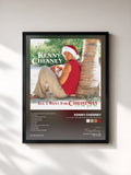 #noir Tableau de l'album All I Want For Christmas Is A Real Good Tan de Kenny Chesney, cadre noir, imprimé et encadré en France