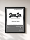 #noir Seguridad Social - Solo para Locos - En Desconcierto by Seguridad Social as a framed art print, black frame, printed and framed in France