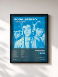 #noir Tableau de l'album Obras Cumbres de Soda Stereo, cadre noir, imprimé et encadré en France