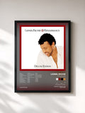 #noir Tableau de l'album Renaissance (Deluxe Edition) de Lionel Richie, cadre noir, imprimé et encadré en France