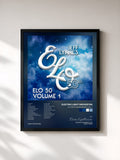 #noir Tableau de l'album ELO 50th Anniversary Vol. 1 de Electric Light Orchestra, cadre noir, imprimé et encadré en France