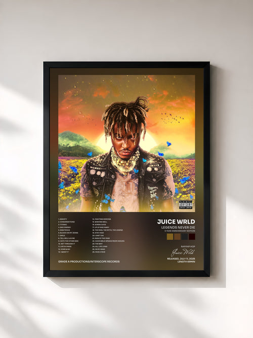 Juice Wrld · Legends Never Die (5 Year Anniversary Edition) — Stampa incorniciata