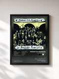 #noir Tableau de l'album La Grande Famiglia de Modena City Ramblers, cadre noir, imprimé et encadré en France