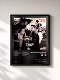 #noir Hangin' Tough von New Kids on the Block als gerahmter Kunstdruck, schwarzer Rahmen, gedruckt und gerahmt in Frankreich
