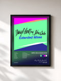 #noir Tableau de l'album Extended Mixes de Daryl Hall & John Oates, cadre noir, imprimé et encadré en France