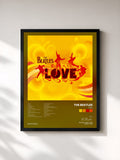 #noir Tableau de l'album Love de The Beatles, cadre noir, imprimé et encadré en France