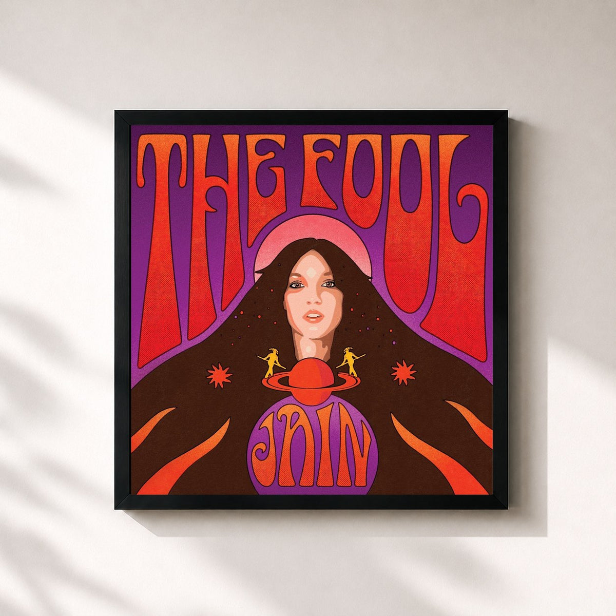 #noir The Fool by Jain as a square framed art print, black 32x32 cm frame