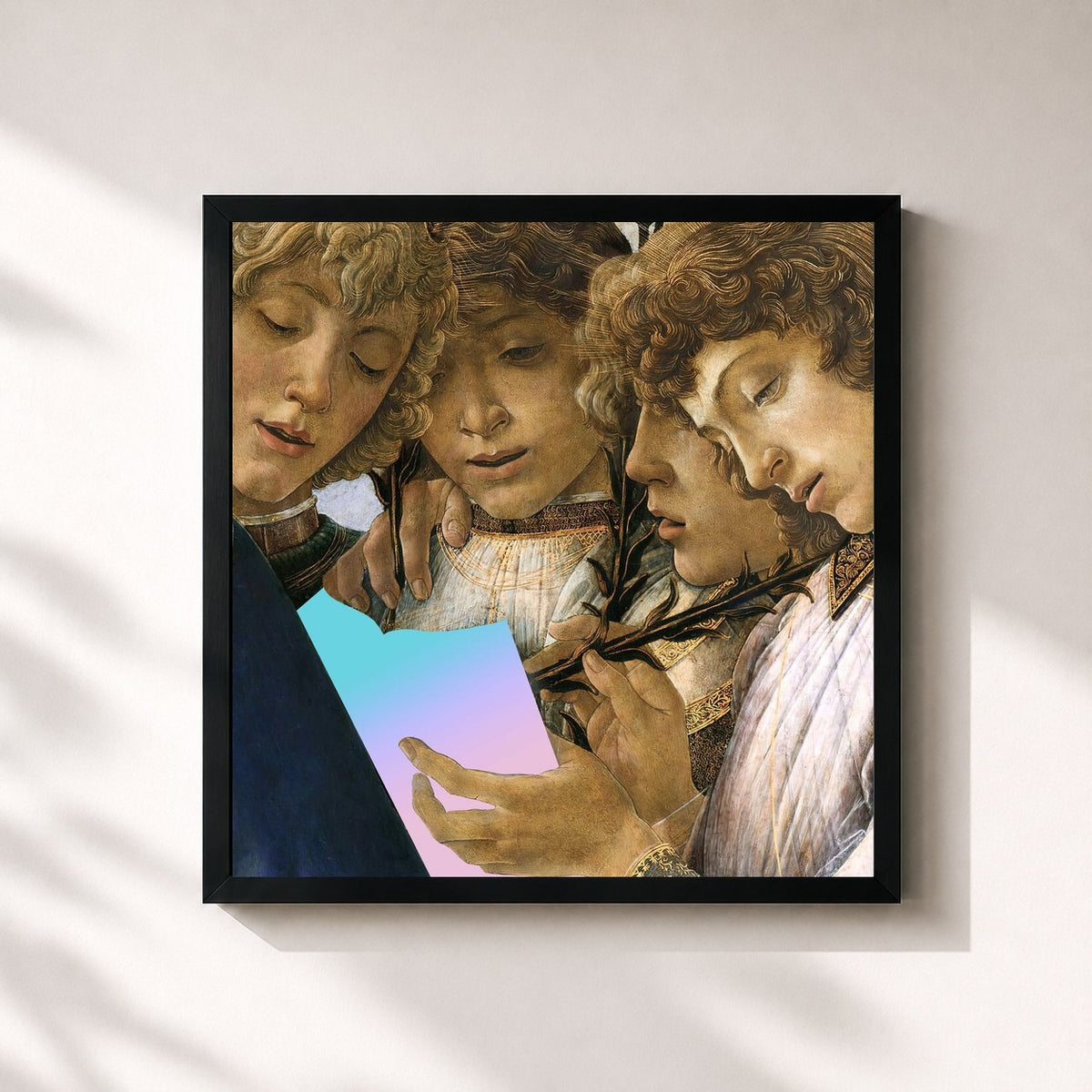 #noir Tableau carré de l'album Alpha Zulu de Phoenix, cadre noir 32x32 cm
