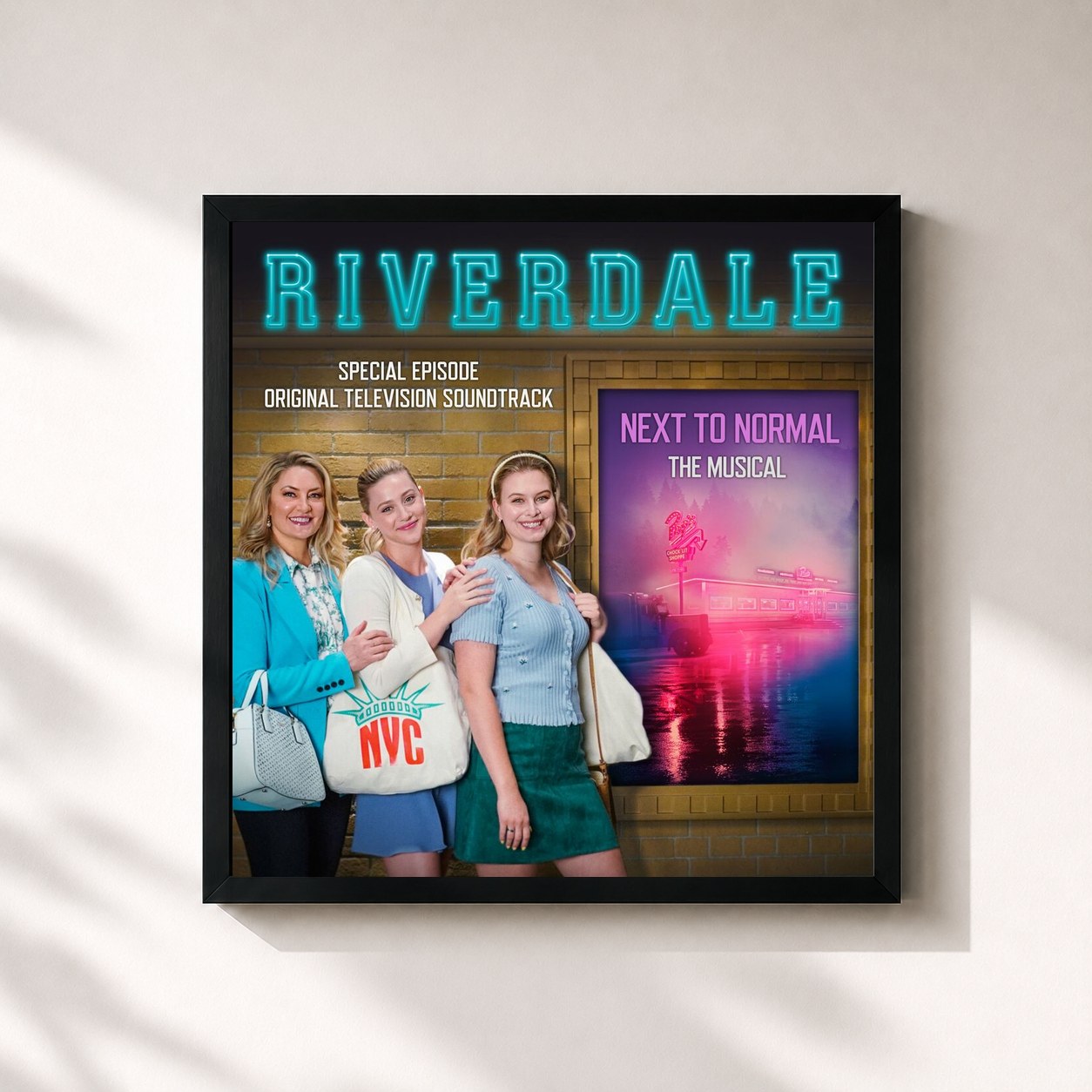 #noir Tableau carré de l'album Riverdale: Special Episode - Next to Normal the Musical (Original Television Soundtrack) de Riverdale Cast, cadre noir 32x32 cm