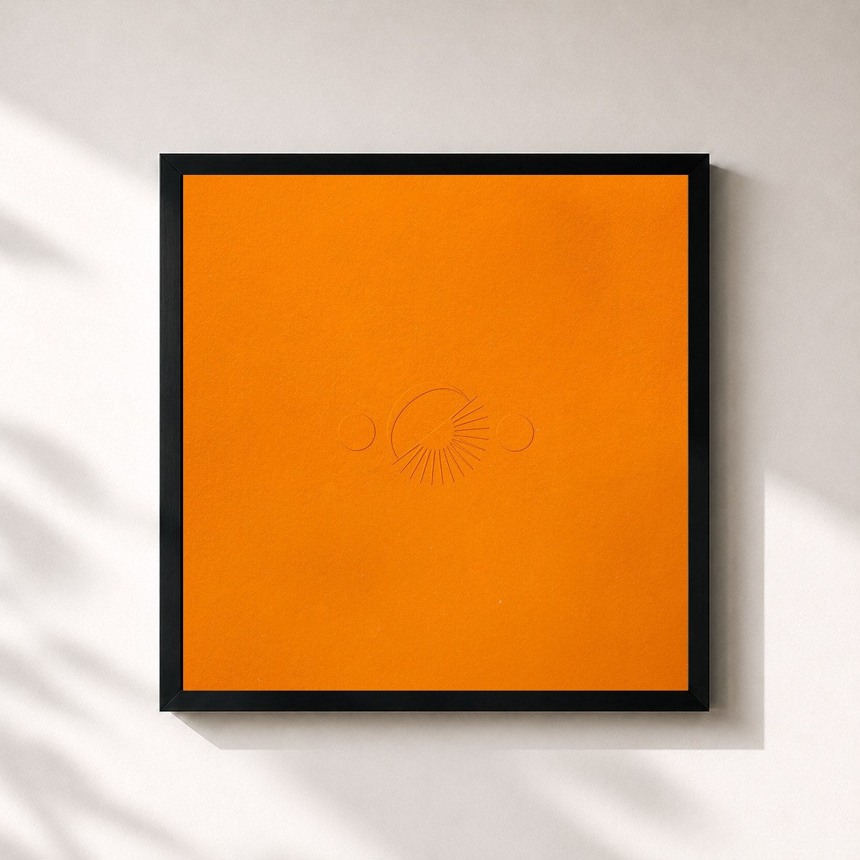 #noir L’Amour de disiz en lámina cuadrada enmarcada, marco negro de 32x32 cm