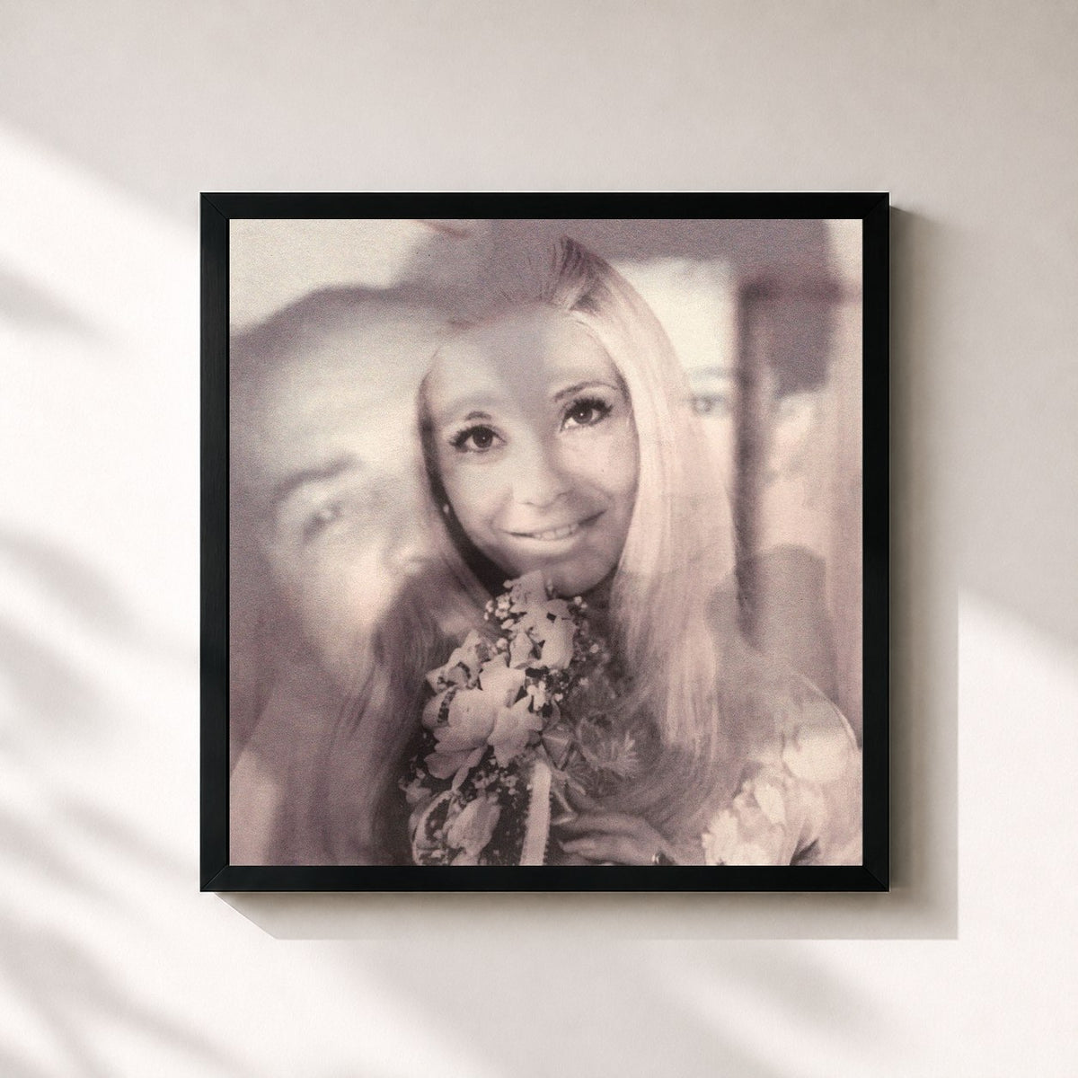 #noir Tableau carré de l'album MAID OF HONOUR de Drake, cadre noir 32x32 cm
