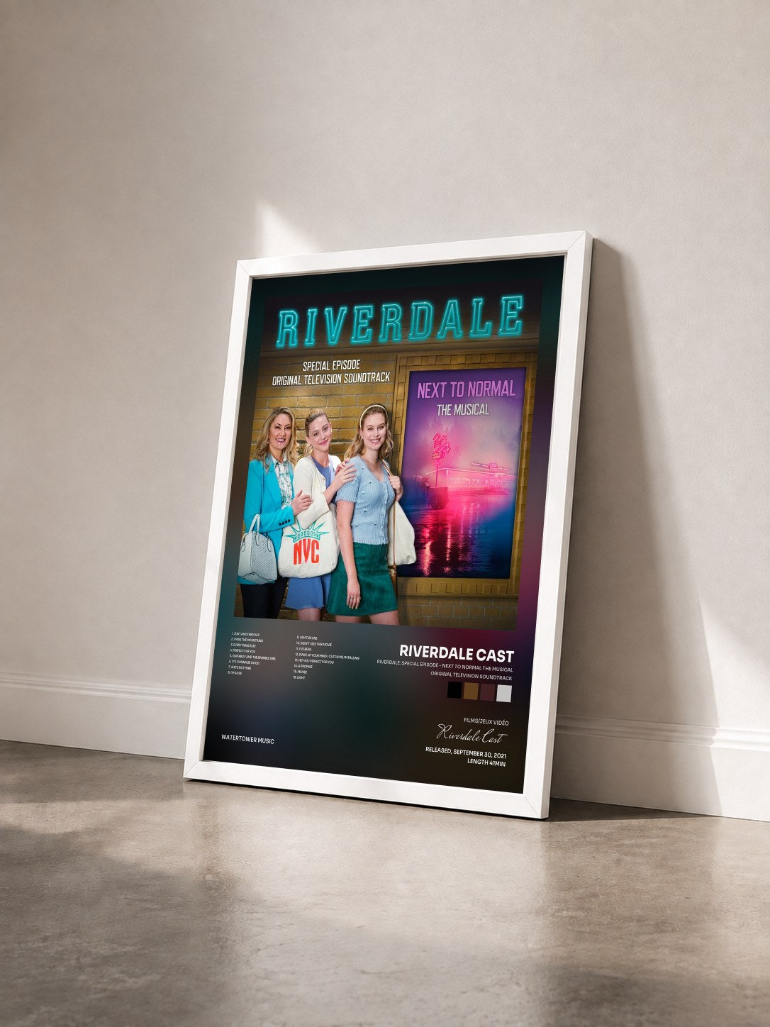 #blanc Tableau de l'album Riverdale: Special Episode - Next to Normal the Musical (Original Television Soundtrack) de Riverdale Cast vu de trois quarts, cadre blanc