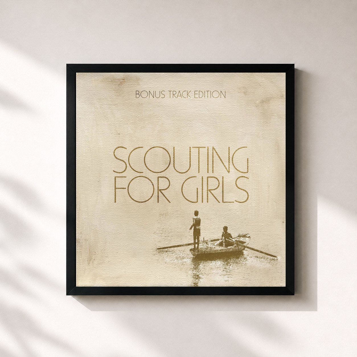 #noir Tableau carré de l'album Scouting For Girls (Expanded Edition) de Scouting for Girls, cadre noir 32x32 cm