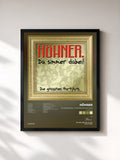 #noir Tableau de l'album Da Simmer Dabei... Die Grössten Partyhits! (Gold Edition) de Höhner, cadre noir, imprimé et encadré en France