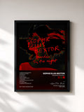 #noir Tableau de l'album Murder In The Night de Sophie Ellis-Bextor, cadre noir, imprimé et encadré en France