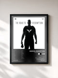 #noir Tableau de l'album The Road To Redemption de Radical Redemption, cadre noir, imprimé et encadré en France