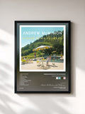 #noir Tableau de l'album Upside Down Flowers de Andrew McMahon in the Wilderness, cadre noir, imprimé et encadré en France