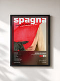 #noir Tableau de l'album Diario di bordo: Voglio sdraiarmi al sole de Ivana Spagna, cadre noir, imprimé et encadré en France