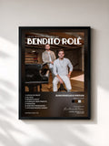 #noir Tableau de l'album Bendito Rolê de Juan Marcus & Vinícius, cadre noir, imprimé et encadré en France