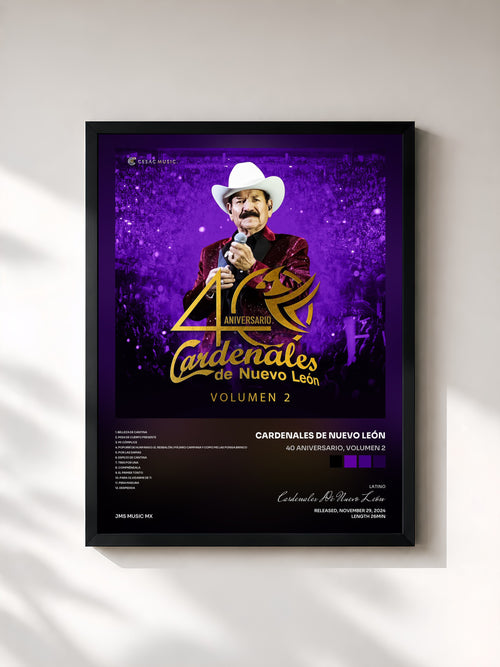 Cardenales De Nuevo León · 40 Aniversario, Volumen 2 — Affiche encadrée