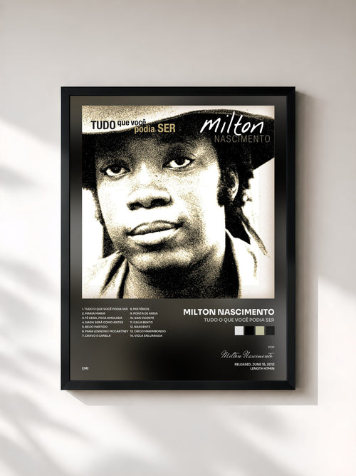 Milton Nascimento · Tudo o Que Você Podia Ser — Affiche encadrée