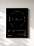 #noir Tableau de l'album Spheres: Dts Headphone X Binaural Audio (Original Score) de Kyle Dixon & Michael Stein, cadre noir, imprimé et encadré en France