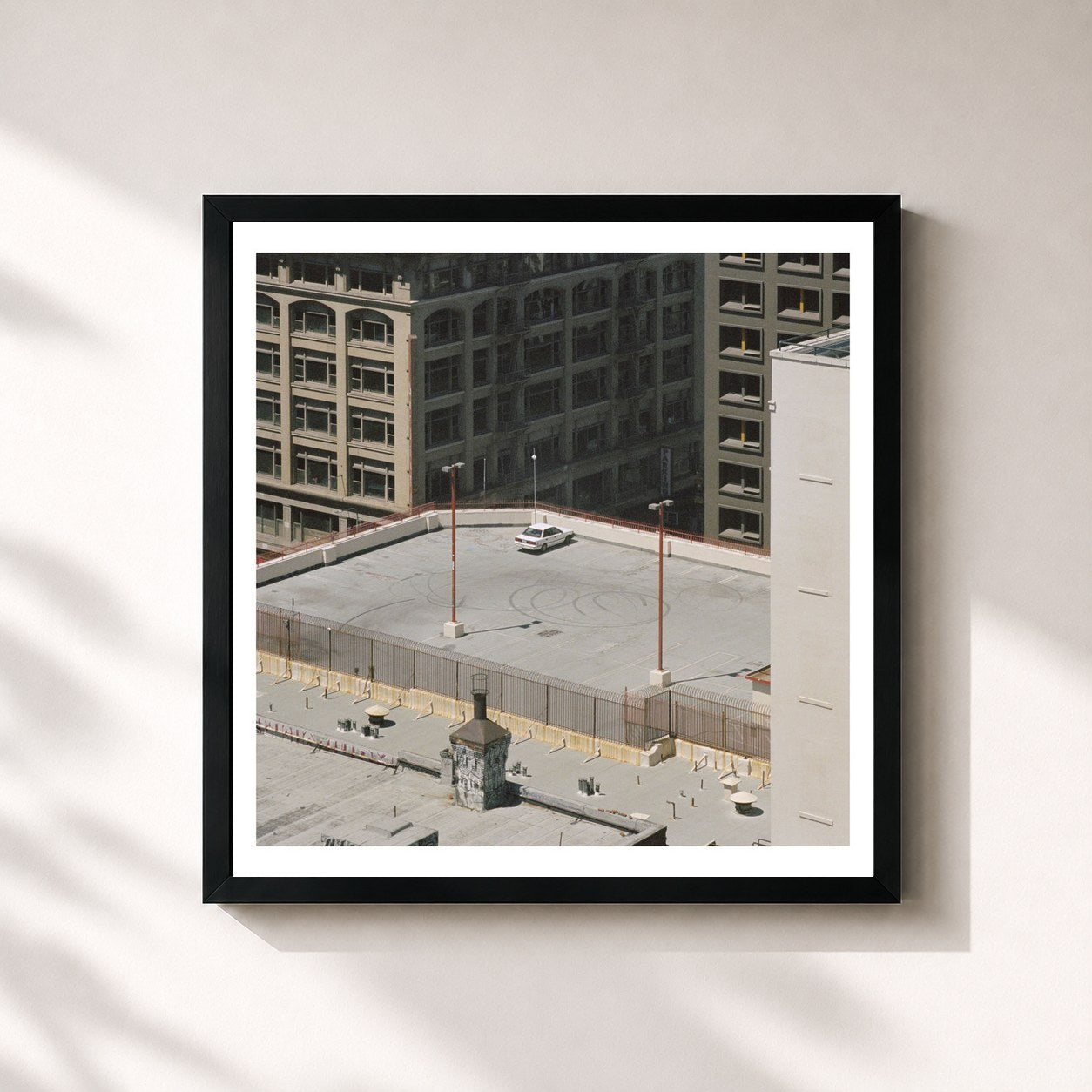 #noir The Car by Arctic Monkeys as a square framed art print, black 32x32 cm frame