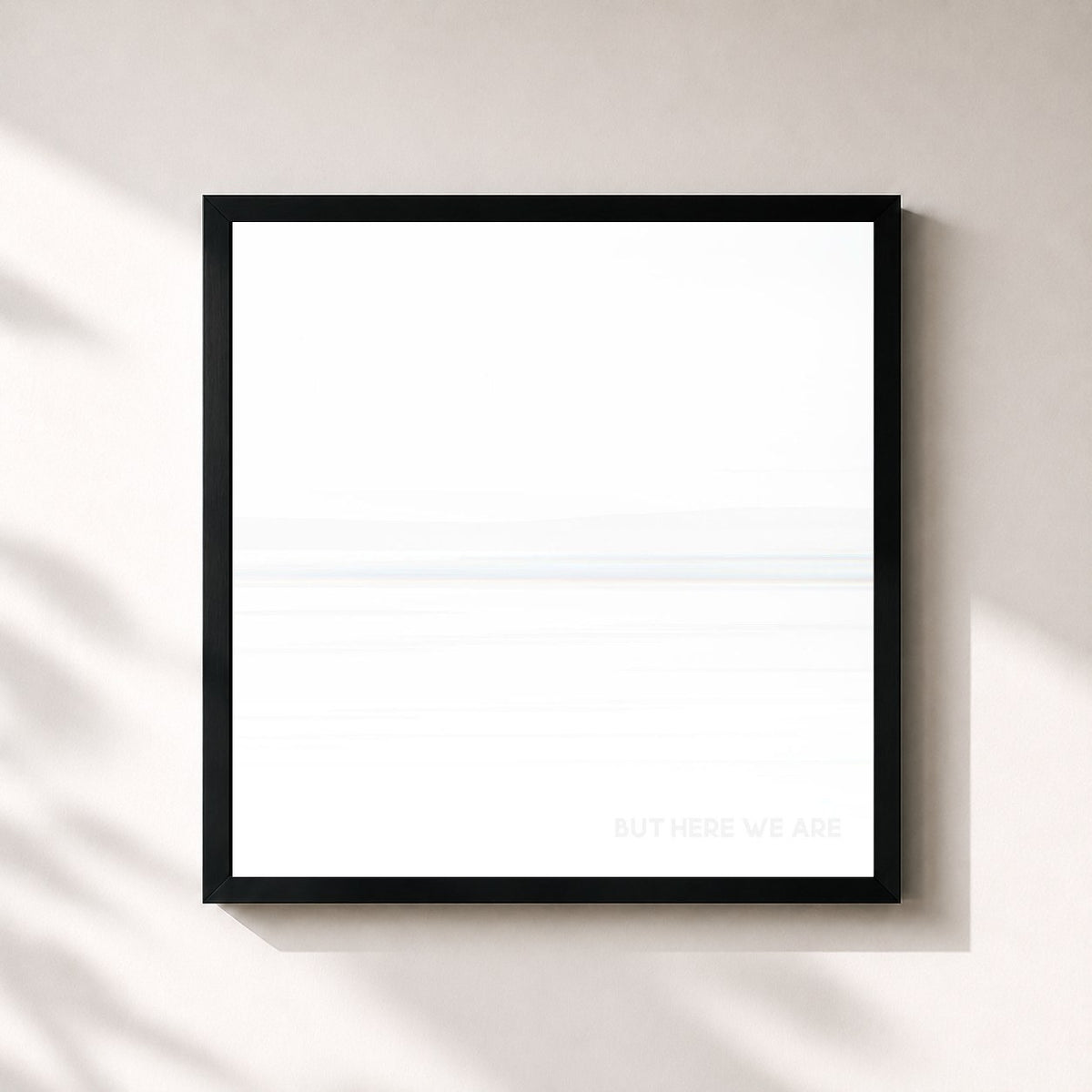 #noir Tableau carré de l'album But Here We Are de Foo Fighters, cadre noir 32x32 cm