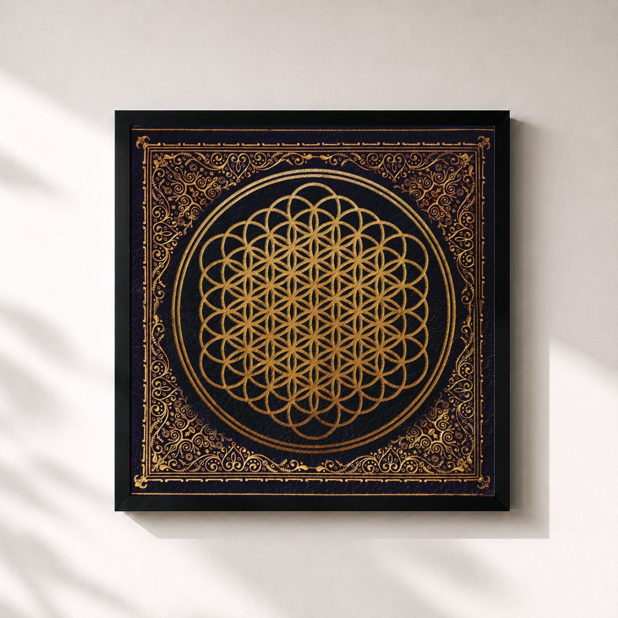 #noir Tableau carré de l'album Sempiternal (Expanded Edition) de Bring Me the Horizon, cadre noir 32x32 cm