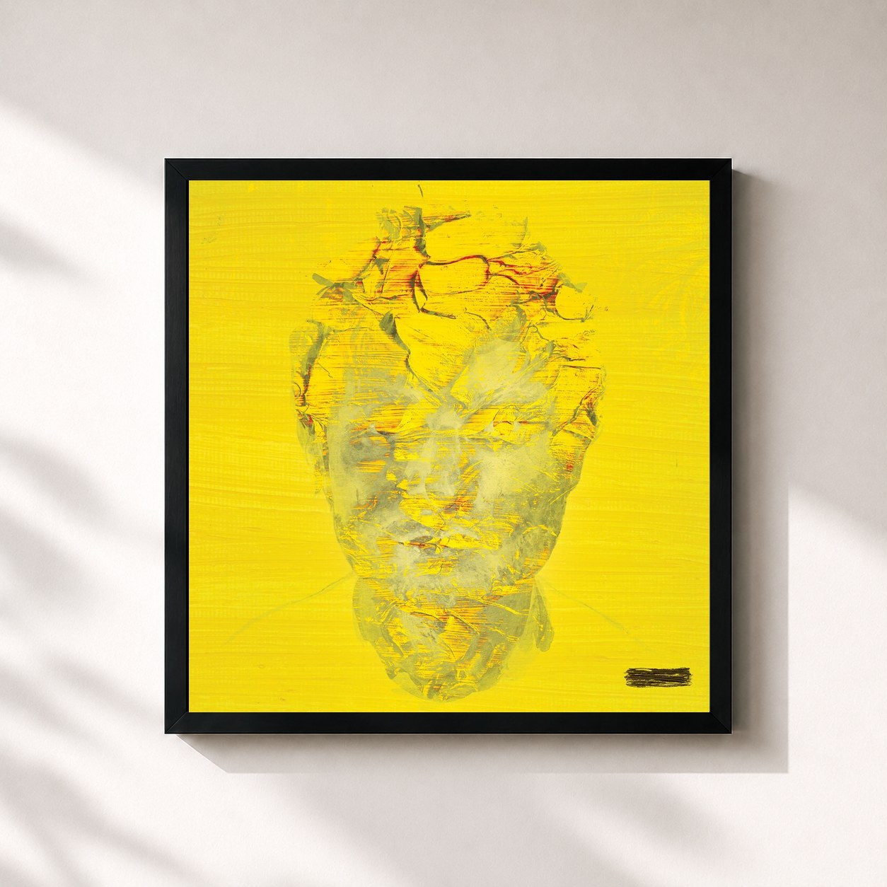 #noir - (Deluxe) von Ed Sheeran als quadratischer Kunstdruck, schwarzer Rahmen 32x32 cm