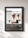 #noir Tableau de l'album Mis Favoritas de El Chapo De Sinaloa, cadre noir, imprimé et encadré en France