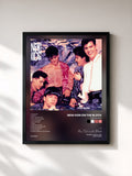 #noir Tableau de l'album Step By Step de New Kids on the Block, cadre noir, imprimé et encadré en France