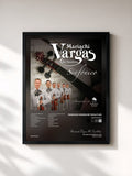 #noir Tableau de l'album Sinfonico de Mariachi Vargas De Tecalitlan, cadre noir, imprimé et encadré en France