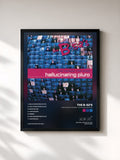 #noir Tableau de l'album Time Capsule: The Mixes - Hallucinating Pluto de The B-52's, cadre noir, imprimé et encadré en France