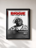 #noir Tableau de l'album Music Inspired By Biggie: I Got A Story To Tell de The Notorious B.I.G., cadre noir, imprimé et encadré en France