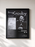 #noir Tableau de l'album 50th Anniversary Concert At The London Palladium de Bing Crosby, cadre noir, imprimé et encadré en France